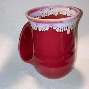 Ceramic Unique Handle LTD Commodities Neher Style Left Handed Hand Warmer Mug